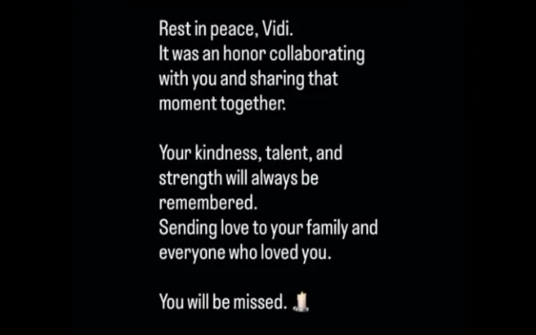 Foto Ucapan belasungkawa Lay EXO yang ia unggah di Story Instagram pribadinya. (Foto: Tangkapan layar story instagram @layzhang)