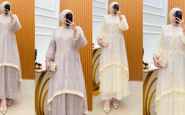 Thumbnail Berita - Baju Gamis Bini Orang Jadi Tren Lebaran 2026, Tampil Anggun dengan Aura Elegan