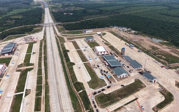 Foto Tol Kayuagung–Palembang–Betung (Kapalbetung), Selasa 10 Maret 2026 (Foto  : Yola/Ketik.Com)