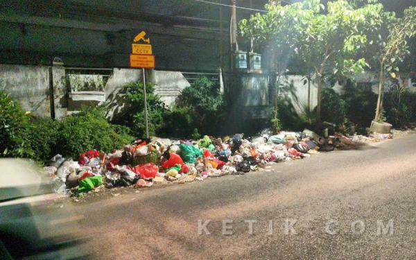 Foto Tumpukan sampah di Jalan Widodaren (Foto: Irwan for Ketik.com)
com.
