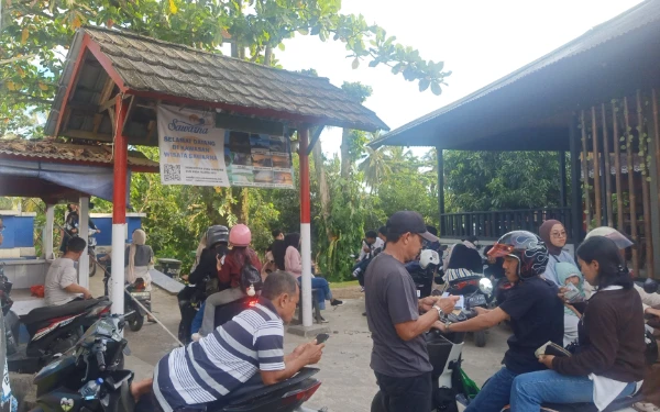 Foto Suasana masuk ke Pantai Ciantir Sawarna, Bayah, Lebak, Banten (Foto: Abdul Kohar)