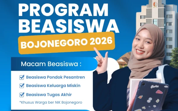 Thumbnail Berita - Pendaftaran Beasiswa Pemkab Bojonegoro 2026 Dibuka hingga 10 April, Cek Ketentuan Lengkapnya