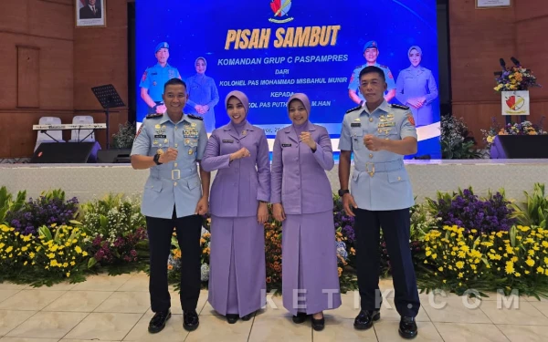 Foto Acara pisah sambut Komandan Grup C Paspampres, Letkol Pas Puthut. (Foto: dok. ketik.com)