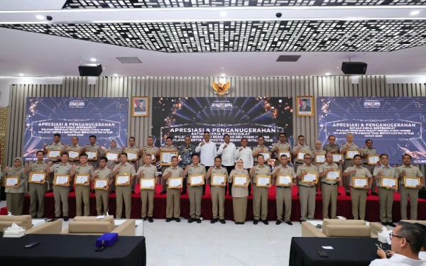 Thumbnail Satker Kementerian ATR/BPN Raih Predikat WBBM dan Puluhan WTAB