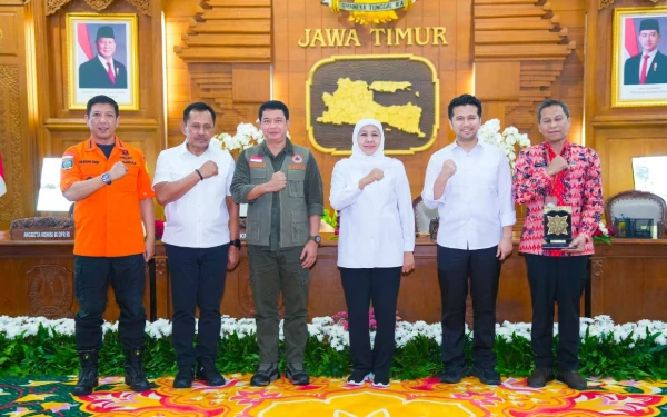 Thumbnail Berita - Perkuat Kesiapsiagaan Hadapi Kemarau 2026, Pemprov Jatim dan BNPB Petakan Risiko Kekeringan