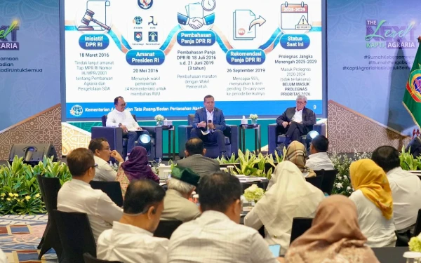 Thumbnail Berita - Kuatkan Substansi RUU Administrasi Pertanahan, ATR/BPN Kolaborasi dengan KAPTI-AGRARIA