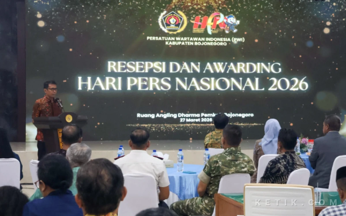 Thumbnail Berita - Bupati Bojonegoro Hadiri Resepsi dan Awarding HPN 2026, Dukung Langkah PWI Tingkatkan Kompetensi Wartawan