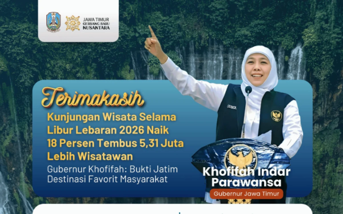 Thumbnail Berita - Jatim 'Meledak'! 5,3 Juta Wisatawan Serbu Destinasi Wisata Selama Libur Lebaran 2026