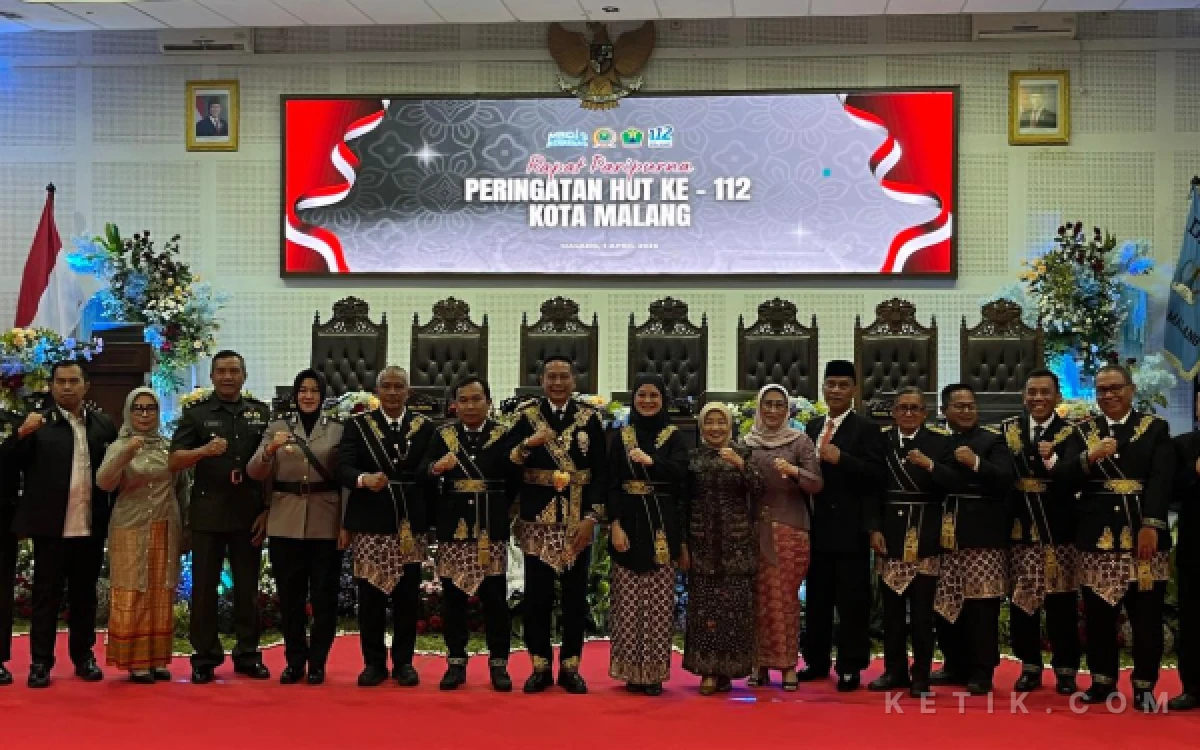 Foto Usai pelaksanaan Rapat Paripurna Peringatan HUT ke-112 Kota Malang di DPRD Kota Malang pada 1 April 2026. (Foto: Lutfia/Ketik.com)