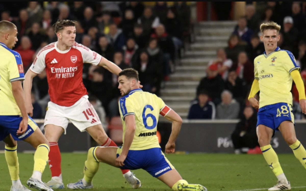 Thumbnail Berita - Kejutan di St Mary's: Southampton Depak Arsenal, Mimpi Juara Piala FA The Gunners Kandas