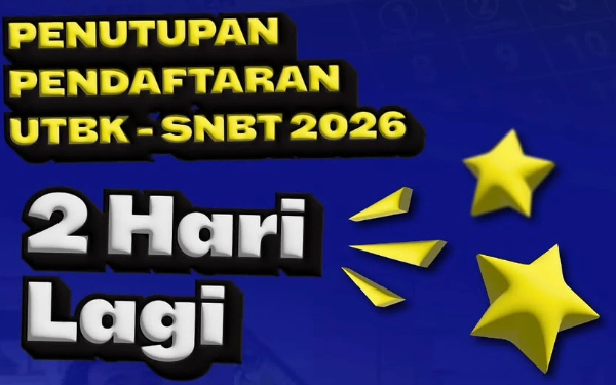 Thumbnail Berita - H-2 Penutupan! Pendaftaran UTBK-SNBT 2026 Segera Berakhir, Segera Finalisasi Data