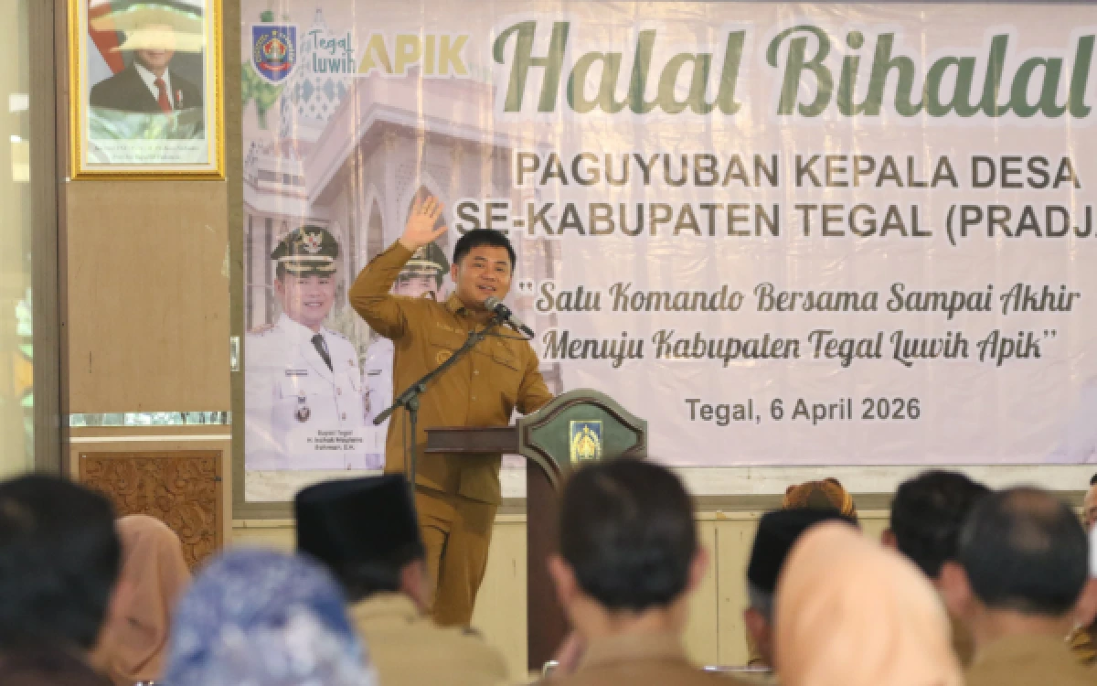 Thumbnail Berita - Bupati Tegal Tegaskan ADPD 2027 Utuh, Pembangunan Desa Tak Terkendala