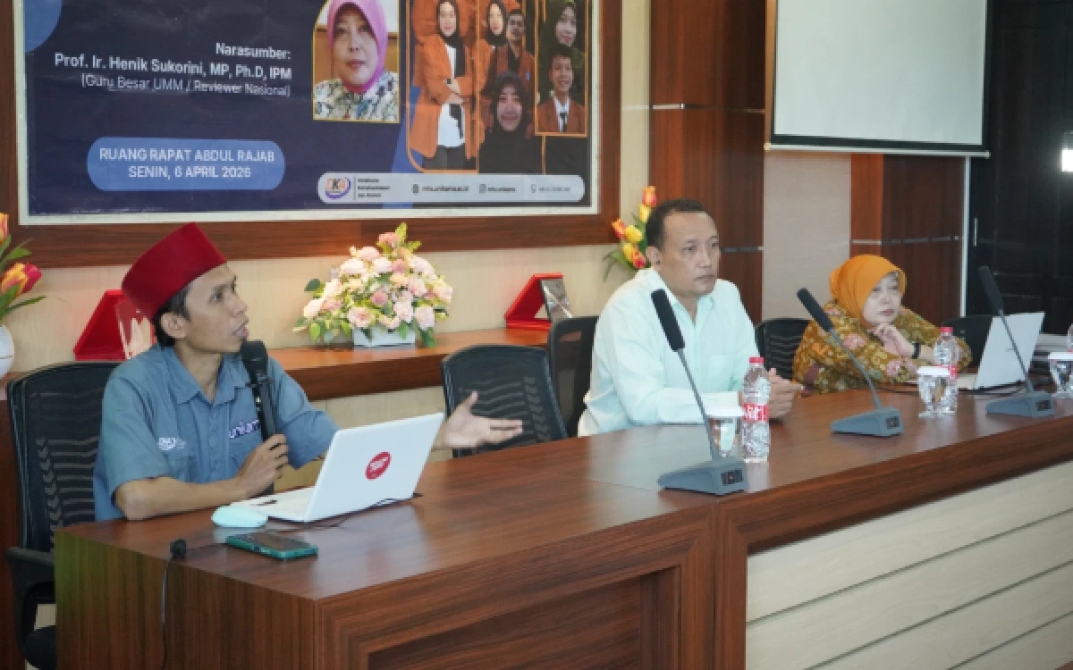 Foto Universitas PGRI Kanjuruhan Malang (Unikama) menggelar coaching clinic untuk mempersiapkan mahasiswa dalam Program Kreativitas Mahasiswa (PKM). (Foto: Humas Unikama)