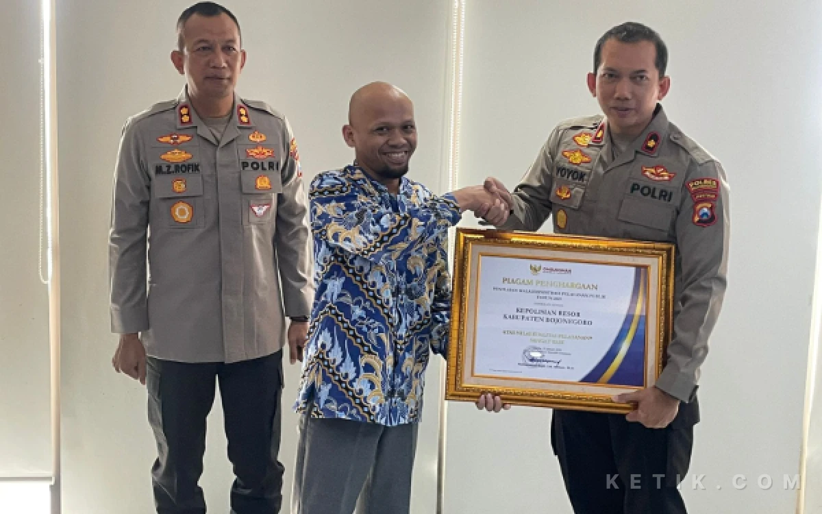Thumbnail Berita - Membanggakan! Polres Bojonegoro Raih Predikat A Pelayanan Publik dari Ombudsman RI