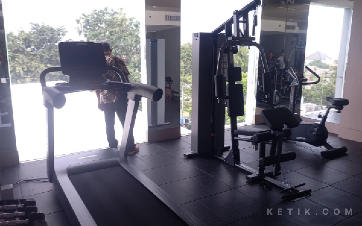 Foto Fasilitas gym untuk memanjakan para tamu berolahraga. (Sumarno/Ketik.com)