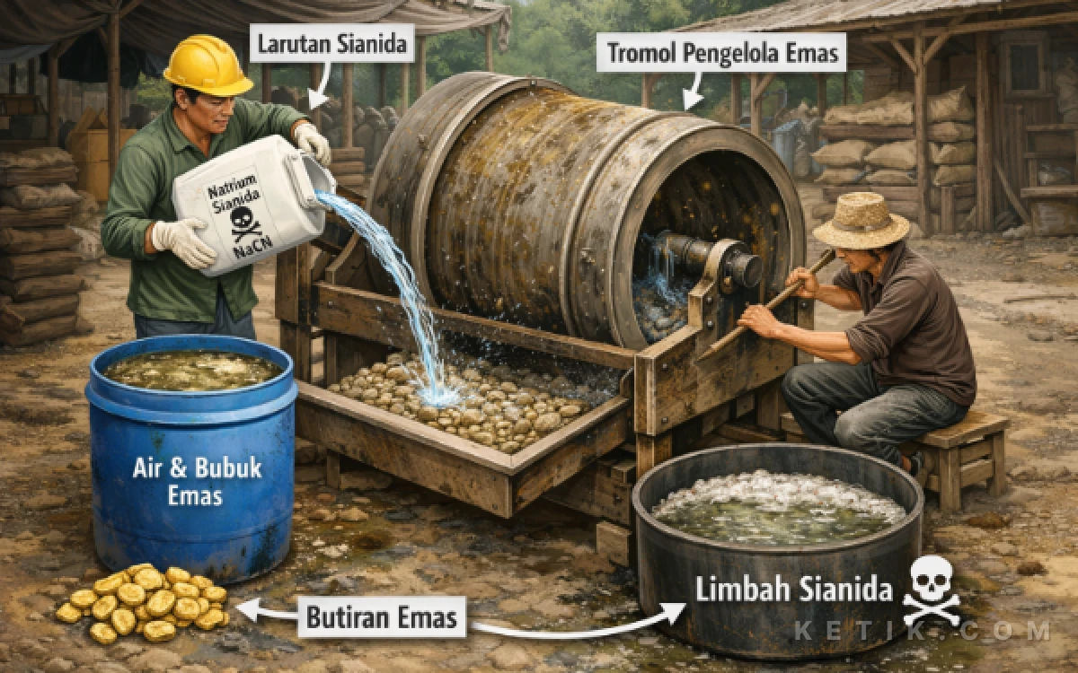 Thumbnail Berita - Sianida di Halmahera Selatan Hanya Lewat Satu Tangan