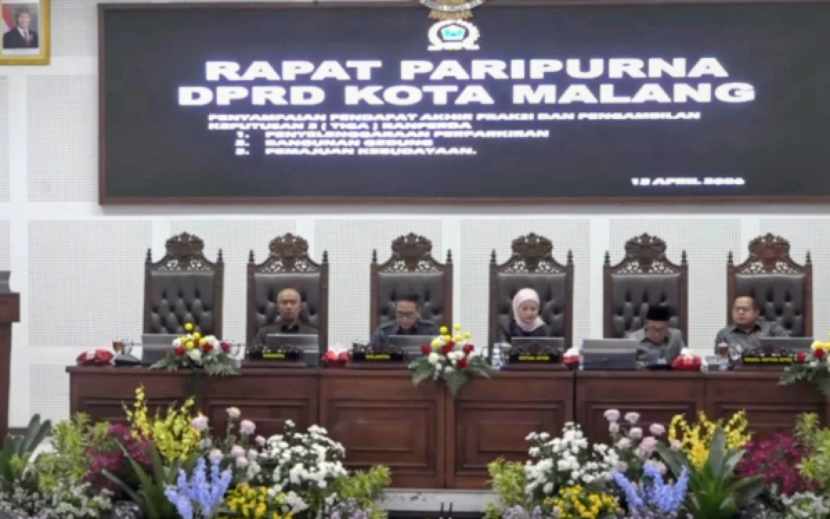 Thumbnail Berita - Ketok Palu Paripurna, DPRD Kota Malang Sahkan 3 Ranperda, Dorong Perwali Rampung 6 Bulan