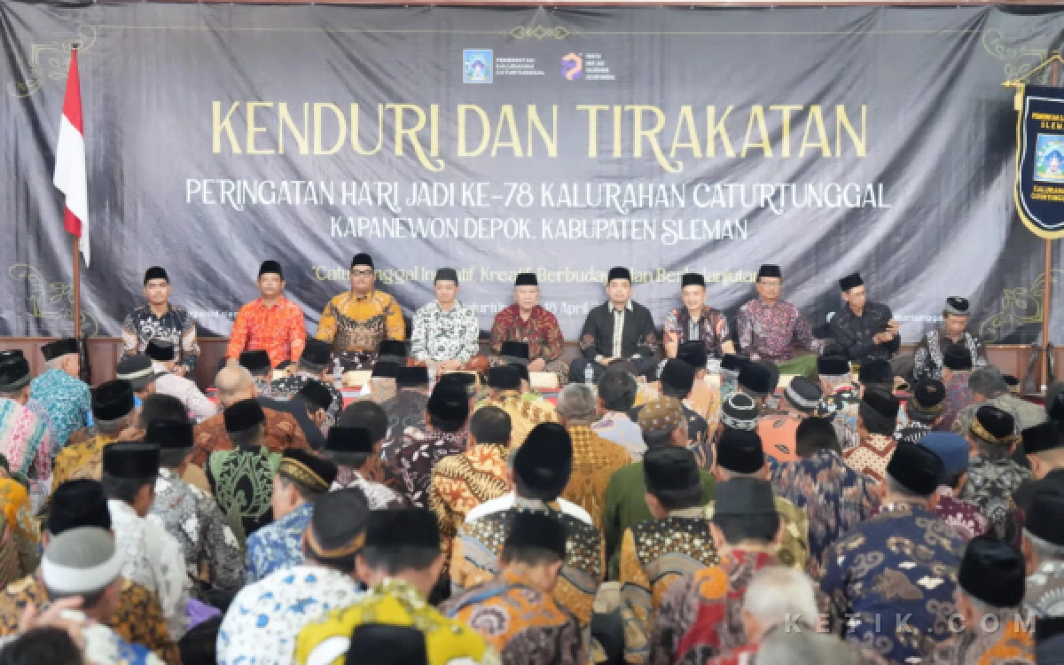 Thumbnail Berita - Lewat Kenduri dan Tirakatan, Cara Kalurahan Caturtunggal Sleman Rayakan HUT ke-78