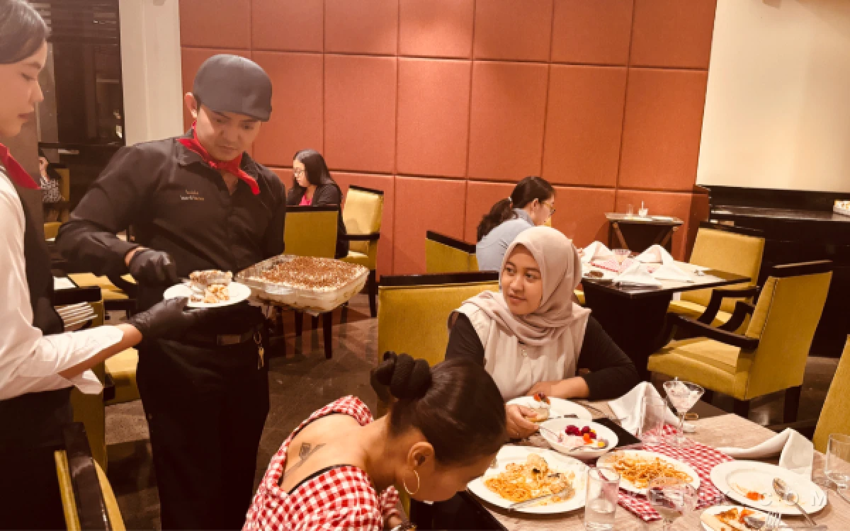 Foto Tiramisu scoop pertama di Kota Malang yang dihadirkan pada paket Italian All You Can Eat Dinner 