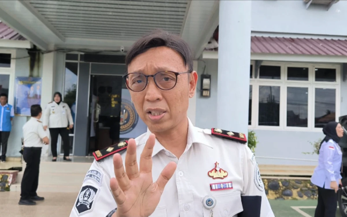 Foto Kepala Rutan Kelas I Pakjo Palembang, Muhammad Rolan, Saat diwawancarai, Senin 20 April 2026. (Foto : Yola/Ketik.Com)