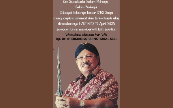 Thumbnail Berita - 19 April Jadi Hari Keris Nasional, Erman Suparno: Terima Kasih Menteri Kebudayaan Fadli Zon
