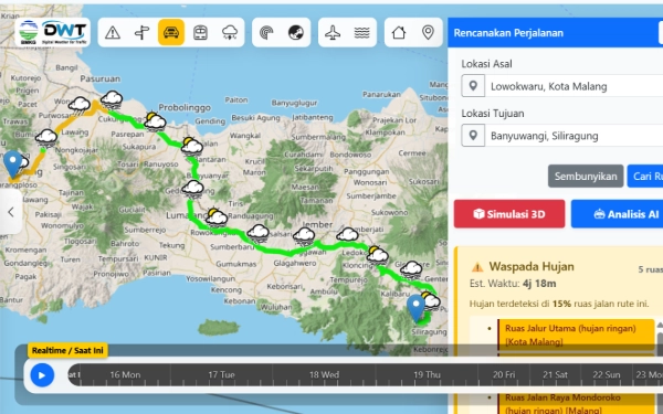 Thumbnail Berita - Mudik Aman, Cek 3 Layanan Digital BMKG untuk Pantau Cuaca Terkini