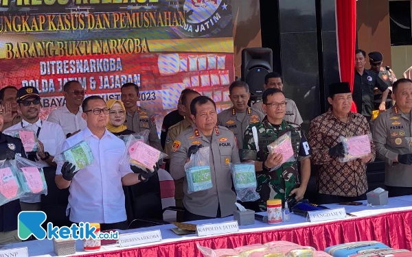 Polda Jatim Ungkap Kasus Jaringan Narkoba Internasional, Sita 80 Kilogram Narkoba