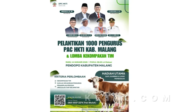 Thumbnail Berita - Dukung Swasembada Pangan, HKTI Kabupaten Malang Bakal Lantik Ribuan Pengurus PAC