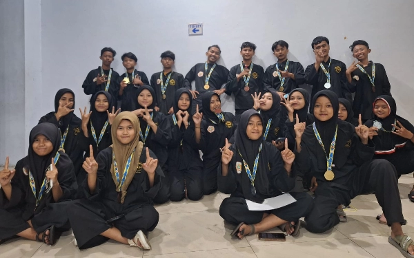 Pencak Organisasi Bangkalan Borong 22 Medali Pencak Silat Nasional Championship 2023