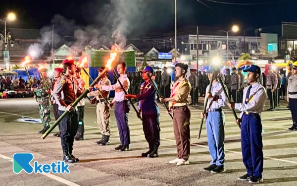 Thumbnail Berita - Labuha Berpendar Cahaya Obor, Halsel Rayakan 80 Tahun Kemerdekaan RI