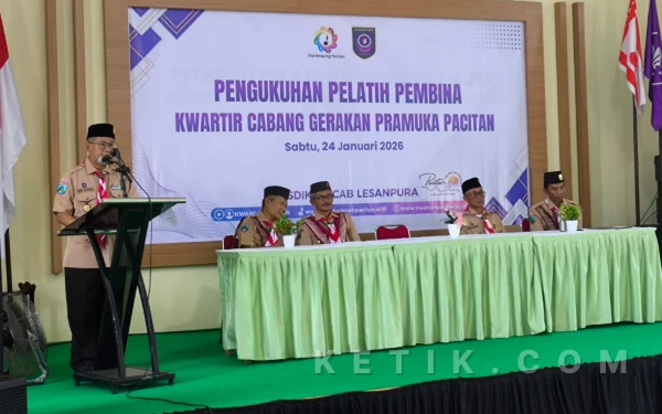 Thumbnail Berita - Cetak SDM Unggul, Kwarcab Pramuka Pacitan Kukuhkan Pelatih dan Buka Pitaran