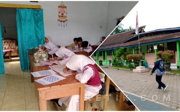 Thumbnail Berita - SDN 4 Sukowilangun di Kabupaten Malang Ambruk, 58 Pelajar Terpaksa Belajar di Rumah Warga