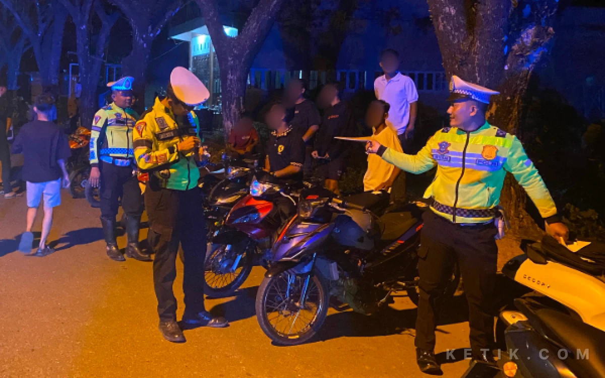 Thumbnail Berita - Operasi Malam Minggu, Satlantas Polres Abdya 'Sikat' Sembilan Motor Knalpot Brong