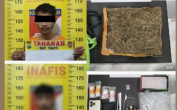 Thumbnail Berita - Polres Malang Tangkap 2 Pengedar 1 Kg Ganja dan Sabu di Bululawang