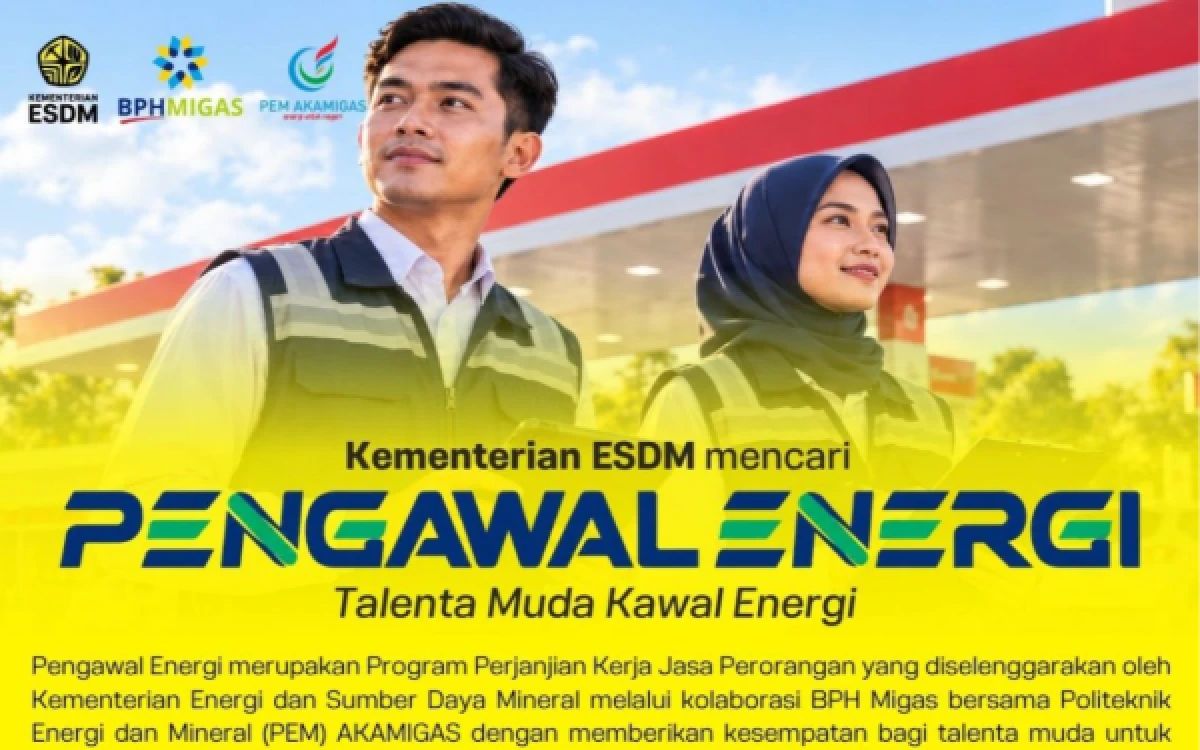 Thumbnail Berita - Kementerian ESDM Buka Lowongan 108 Pengawal Energi, Honor hingga Rp6,5 Juta per Bulan
