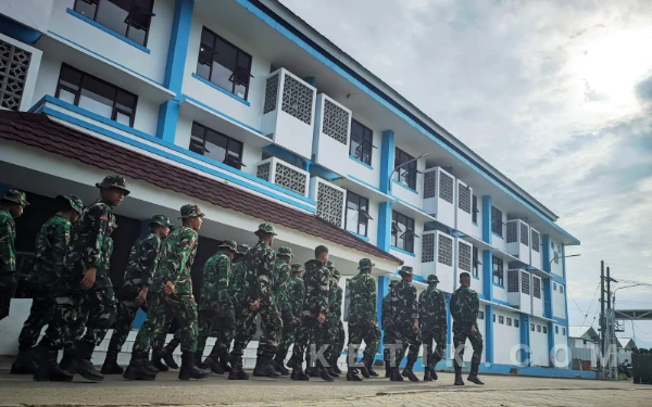 Thumbnail Berita - Personel TNI Mulai Huni Wisma Atlet Pacitan, Proyek Batalyon Teritorial Segera Dimulai