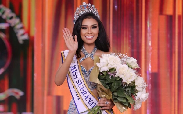 Thumbnail Miss Supranational 2024, Harashta Haifa Zahra asal Indonesia (Foto: Instagram @harashta)