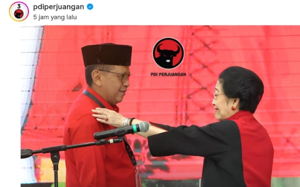 Thumbnail Berita - Lagi! Hasto Kristiyanto Jadi Sekjen PDIP, Ini Pesan Mega