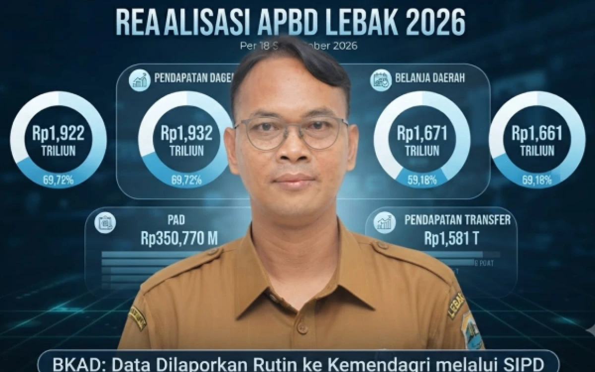 Thumbnail Berita - Realisasi APBD Lebak Capai Rp1,93 Triliun, BKAD: Data Dilaporkan Rutin ke Kemendagri melalui SIPD
