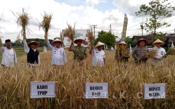 Thumbnail Berita - HKTI Kabupaten Malang Gelar Panen Raya di Turen, Bupati Sanusi: Beras Surplus 80 Ribu Ton