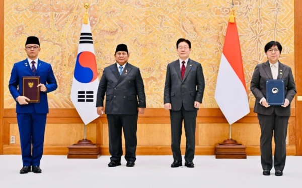 Thumbnail Berita - Prabowo dan Presiden Korea Selatan Perkuat Kemitraan, 10 MoU Ditandatangani di Cheong Wa Dae