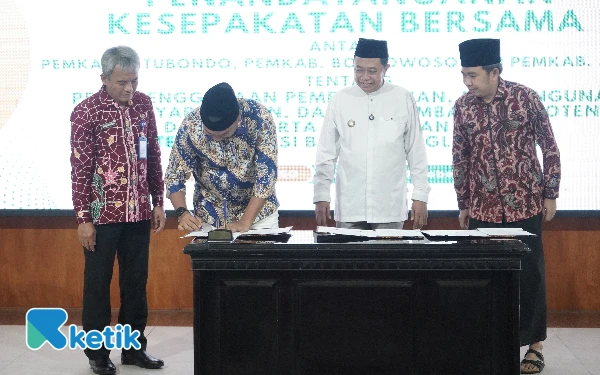 Thumbnail Berita - Tiga Bupati Tapal Kuda Teken Kesepakatan, Perkuat Kerja Sama Aglomerasi Daerah