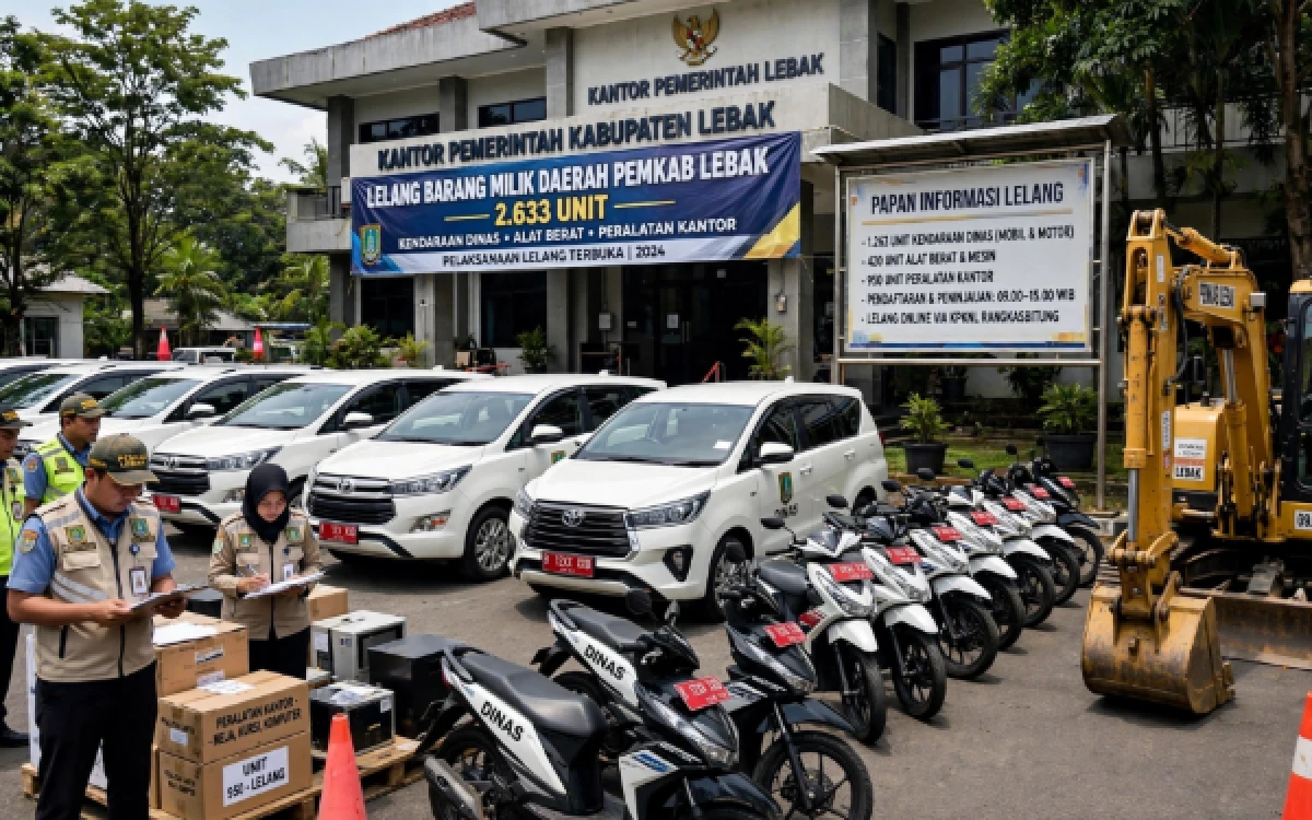 Thumbnail Berita - Pemkab Lebak Lelang 2.633 Unit Barang Milik Daerah, Nilai Limit Capai Rp481 Juta