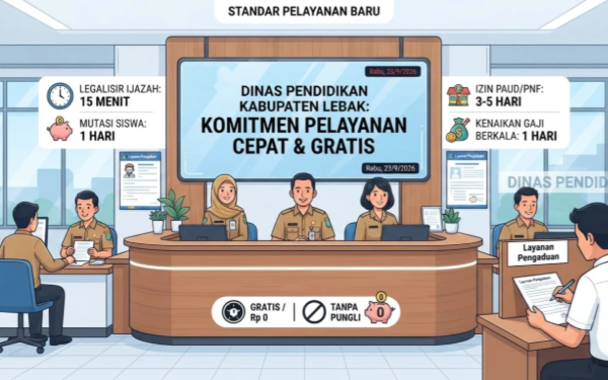 Thumbnail Berita - Dindik Lebak Pangkas Waktu Layanan, Legalisir Ijazah 15 Menit dan Mutasi Siswa 1 Hari
