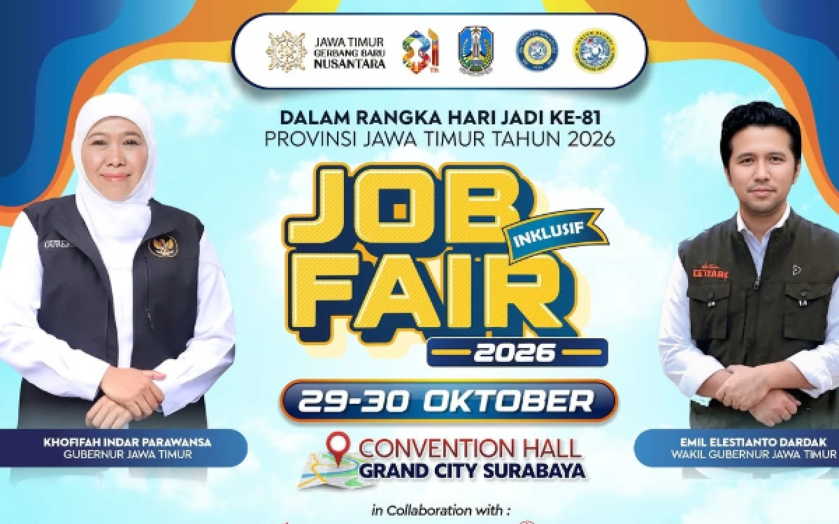 Thumbnail Berita - Hari Ini dan Besok Job Fair Inklusif Hadir di Surabaya, 58 Perusahaan Buka Ribuan Lowongan Kerja