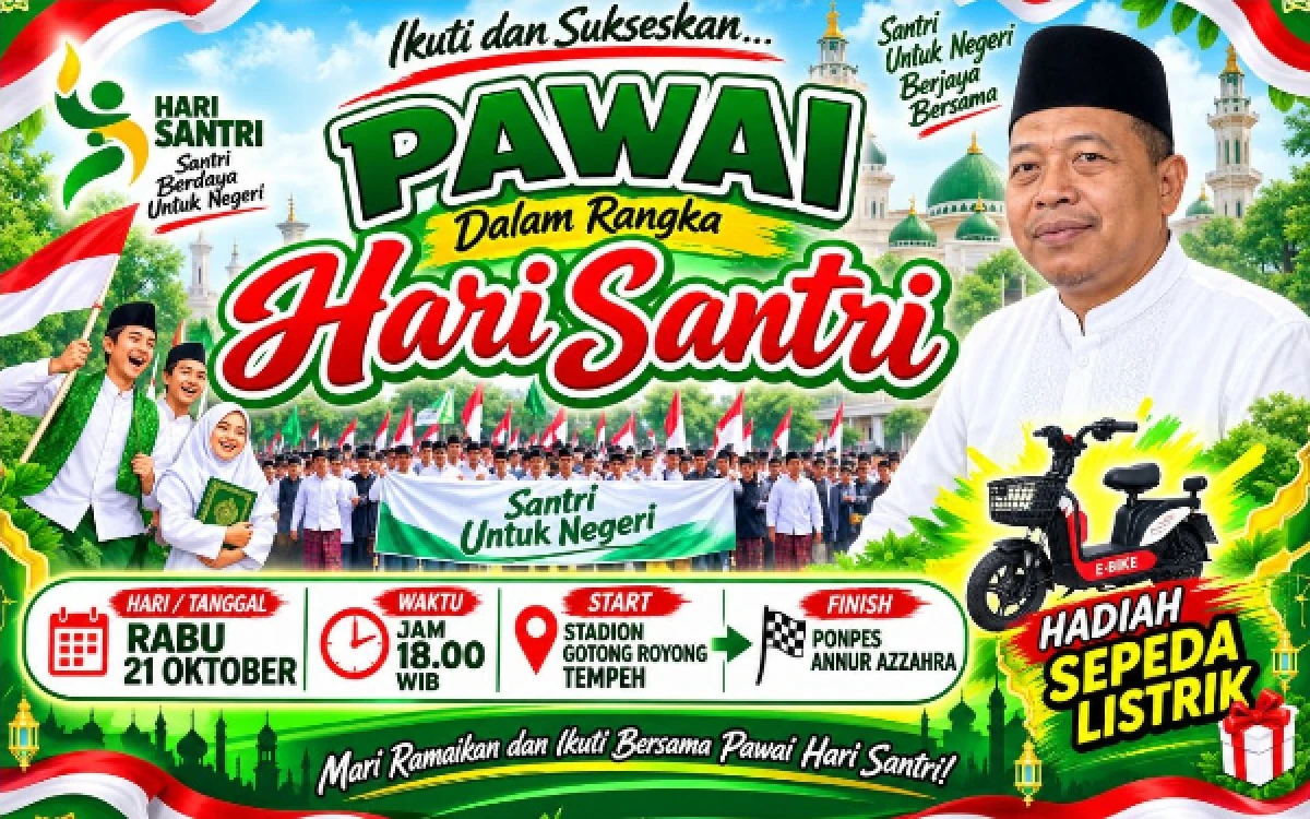 Thumbnail Berita - 37 MI Diniyah Akan Meriahkan Pawai Hari Santri di Ponpes Annur Azzahra Tempeh