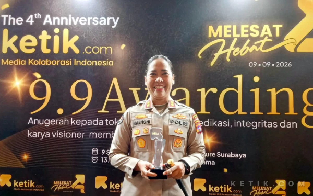 Thumbnail Berita - Kapolres Agam AKBP Masnoni Raih Award di HUT ke-4 sebagai Penggerak Kamtibmas Responsif