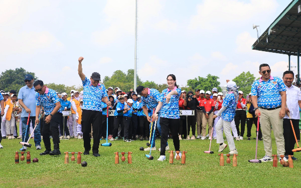 Thumbnail Berita - Piala Gubernur Jatim Open Woodball 2026, Arumi Bachsin Harapkan Lahir Atlet Berprestasi Dunia