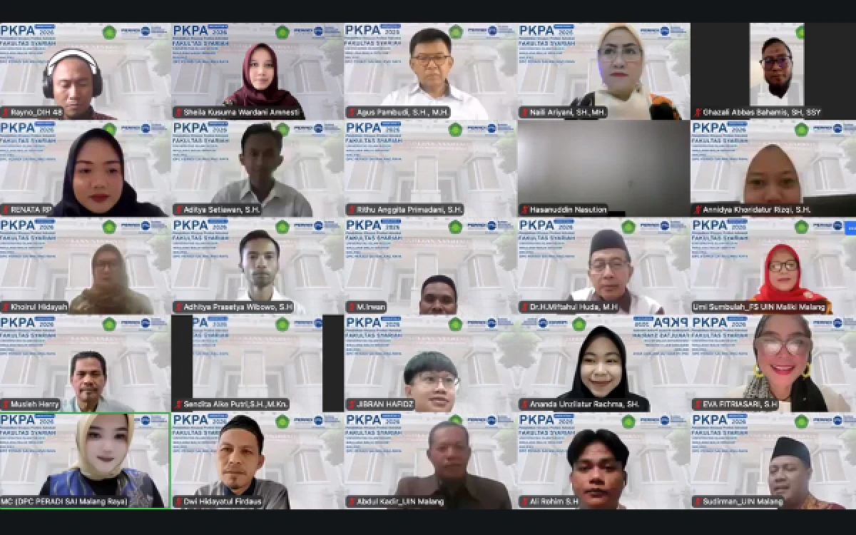 Thumbnail Berita - Resmi Dibuka, PKPA Peradi SAI Malang Raya dan Fakultas Syariah UIN Malang Bekali Calon Advokat Berintegritas