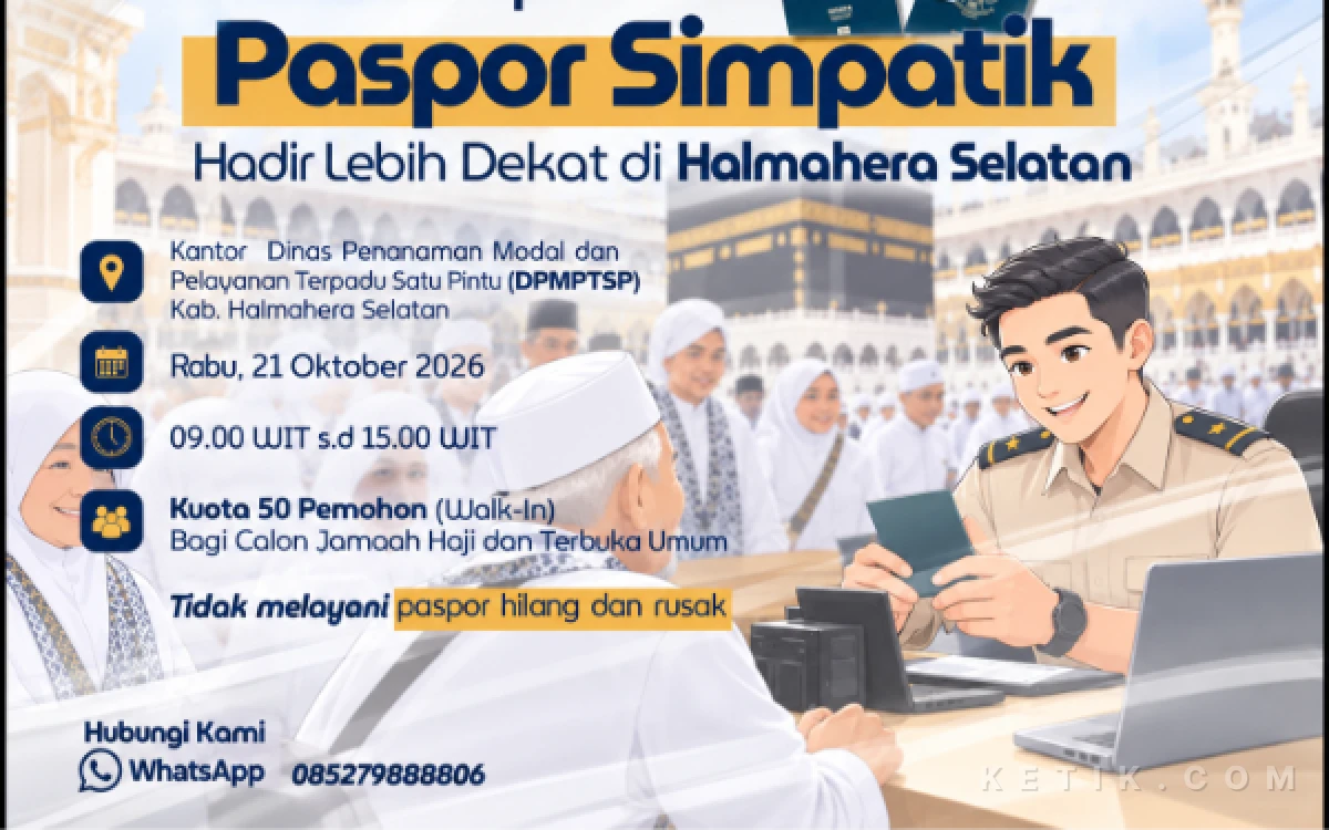 Thumbnail Berita - Warga Halmahera Selatan Merapat! DPMPTSP Hadirkan Layanan Paspor, Kuota Terbatas